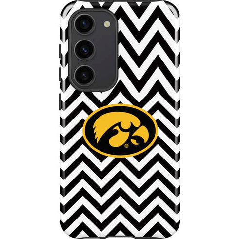 University of Iowa Hawkeyes Chevron Print Galaxy S23 Pro Case