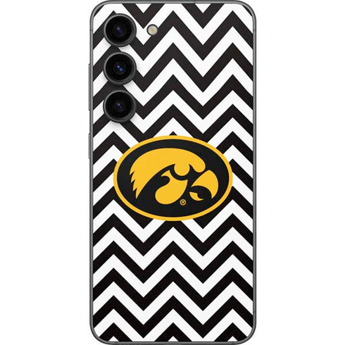 University of Iowa Hawkeyes Chevron Print Galaxy S23 Skin