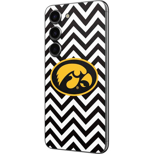 University of Iowa Hawkeyes Chevron Print Galaxy S23 Skin
