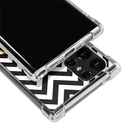 University of Iowa Hawkeyes Chevron Print Galaxy S24 Ultra Clear Case