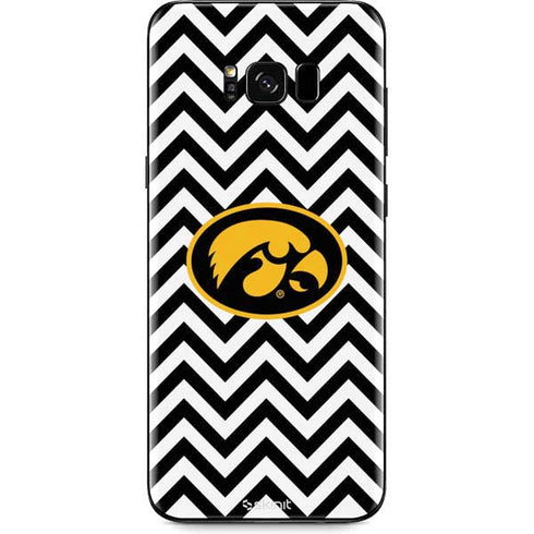 University of Iowa Hawkeyes Chevron Print Galaxy S8 Skin