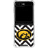 University of Iowa Hawkeyes Chevron Print Galaxy Z Flip5 5G Clear Case