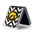 University of Iowa Hawkeyes Chevron Print Galaxy Z Flip5 5G Clear Case