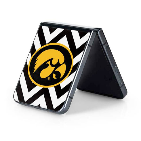 University of Iowa Hawkeyes Chevron Print Galaxy Z Flip5 5G Skin