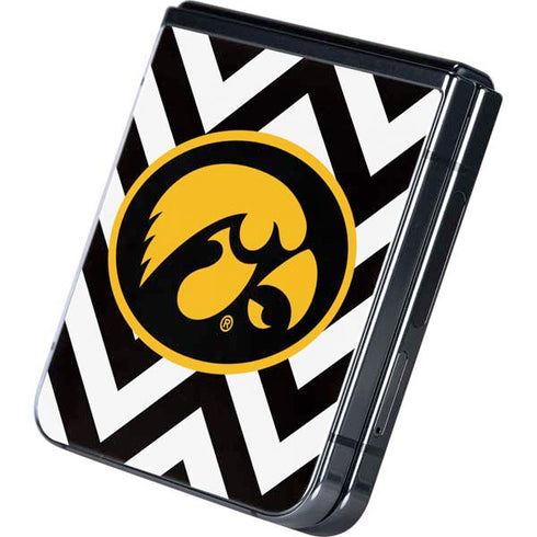 University of Iowa Hawkeyes Chevron Print Galaxy Z Flip5 5G Skin