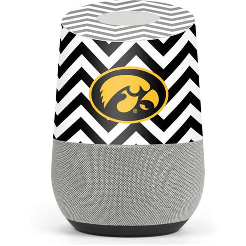 University of Iowa Hawkeyes Chevron Print Google Home Skin