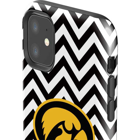 University of Iowa Hawkeyes Chevron Print iPhone 11 Impact Case