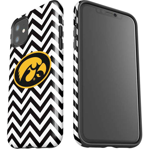 University of Iowa Hawkeyes Chevron Print iPhone 11 Impact Case