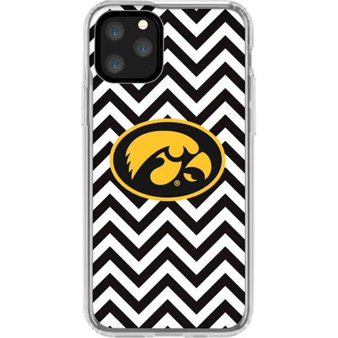 University of Iowa Hawkeyes Chevron Print iPhone 11 Pro Clear Case