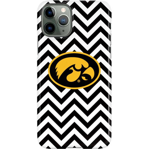 University of Iowa Hawkeyes Chevron Print iPhone 11 Pro Lite Case