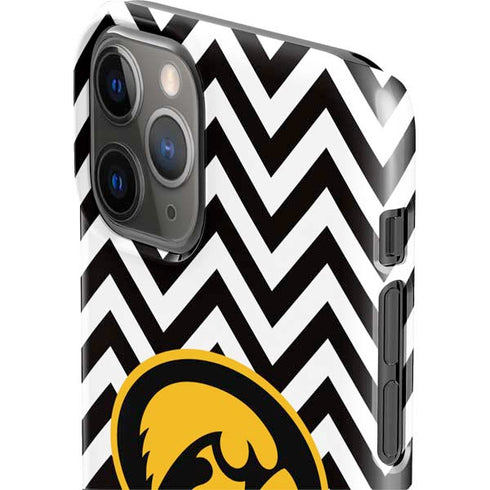 University of Iowa Hawkeyes Chevron Print iPhone 11 Pro Lite Case