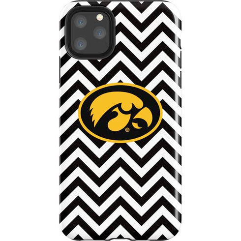 University of Iowa Hawkeyes Chevron Print iPhone 11 Pro Max Impact Case