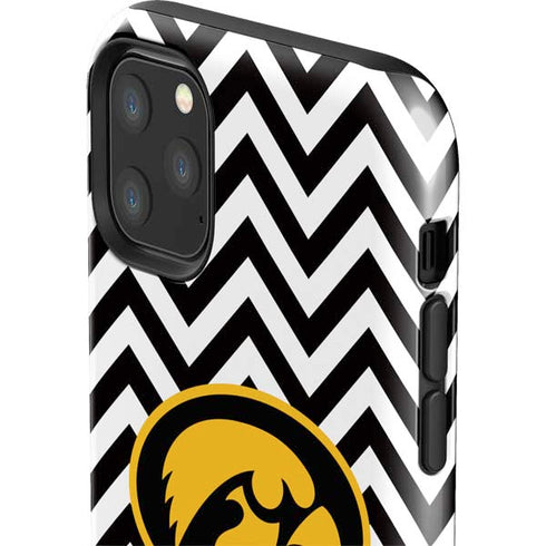 University of Iowa Hawkeyes Chevron Print iPhone 11 Pro Max Impact Case