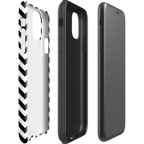 University of Iowa Hawkeyes Chevron Print iPhone 11 Pro Max Impact Case