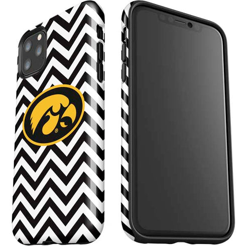 University of Iowa Hawkeyes Chevron Print iPhone 11 Pro Max Impact Case