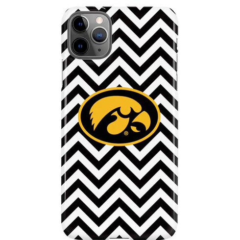 University of Iowa Hawkeyes Chevron Print iPhone 11 Pro Max Lite Case