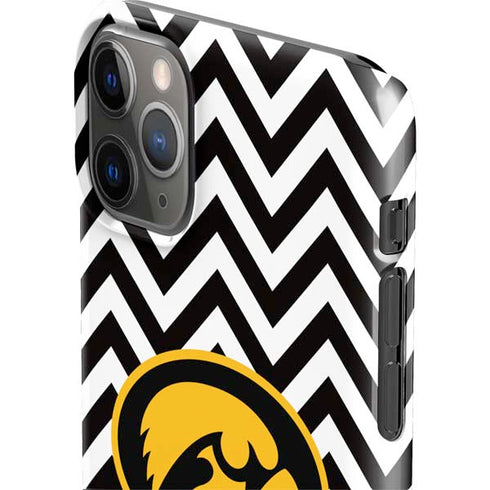 University of Iowa Hawkeyes Chevron Print iPhone 11 Pro Max Lite Case