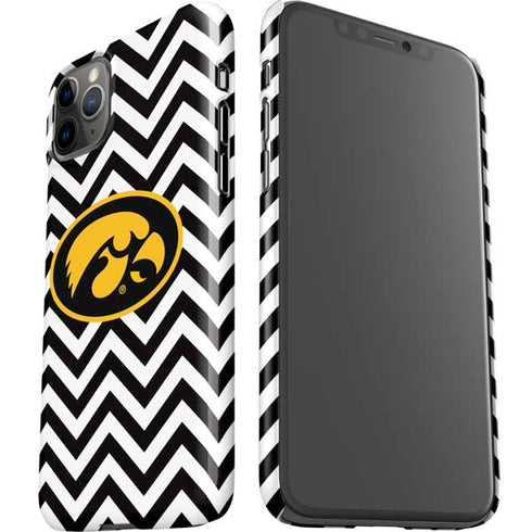 University of Iowa Hawkeyes Chevron Print iPhone 11 Pro Max Lite Case