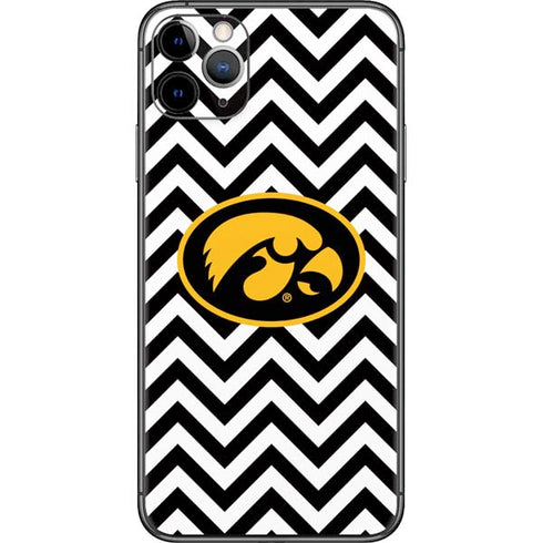 University of Iowa Hawkeyes Chevron Print iPhone 11 Pro Max Skin