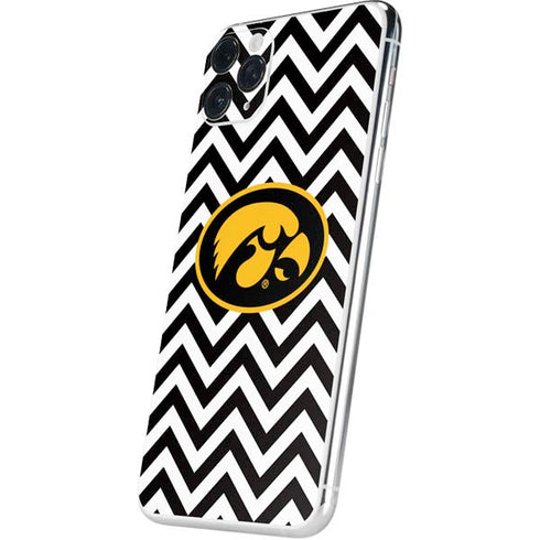 University of Iowa Hawkeyes Chevron Print iPhone 11 Pro Max Skin