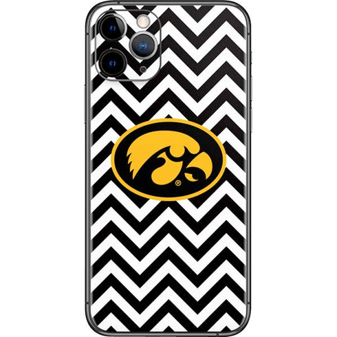 University of Iowa Hawkeyes Chevron Print iPhone 11 Pro Skin