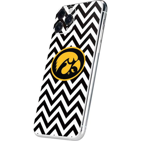 University of Iowa Hawkeyes Chevron Print iPhone 11 Pro Skin