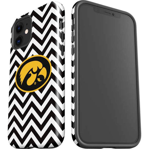University of Iowa Hawkeyes Chevron Print iPhone 12 Impact Case