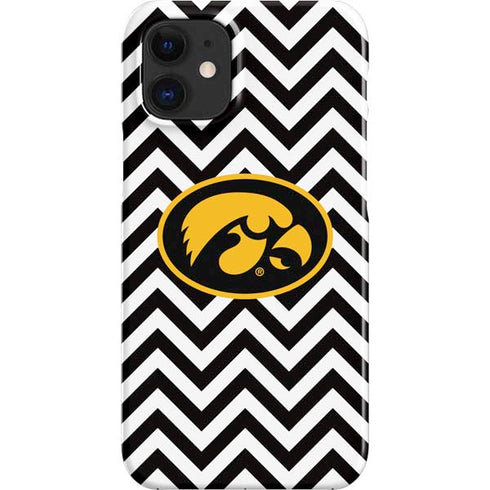 University of Iowa Hawkeyes Chevron Print iPhone 12 Mini Lite Case