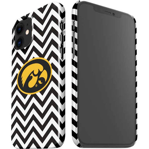 University of Iowa Hawkeyes Chevron Print iPhone 12 Mini Lite Case