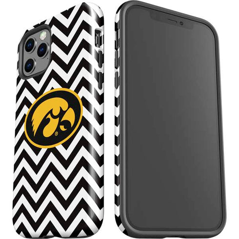 University of Iowa Hawkeyes Chevron Print iPhone 12 Pro Max Impact Case