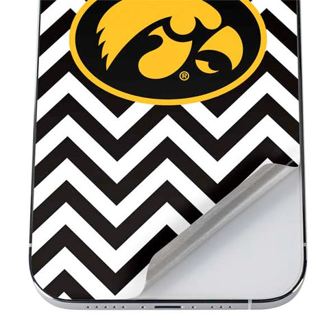 University of Iowa Hawkeyes Chevron Print iPhone 12 Pro Max Skin