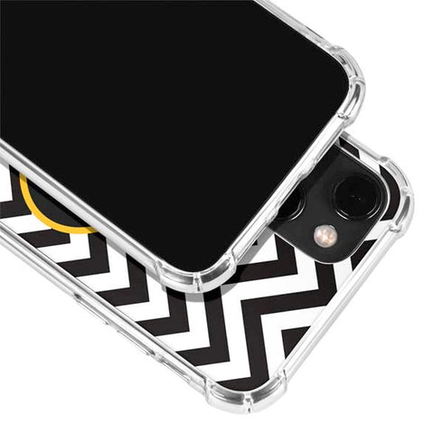 University of Iowa Hawkeyes Chevron Print iPhone 13 Clear Case