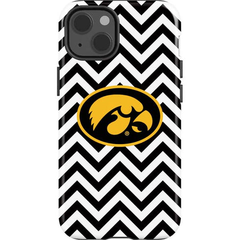 University of Iowa Hawkeyes Chevron Print iPhone 13 Impact Case