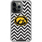 University of Iowa Hawkeyes Chevron Print iPhone 13 Pro Clear Case