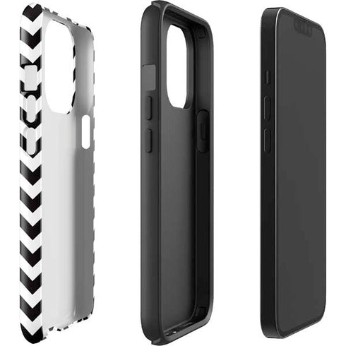 University of Iowa Hawkeyes Chevron Print iPhone 13 Pro Impact Case