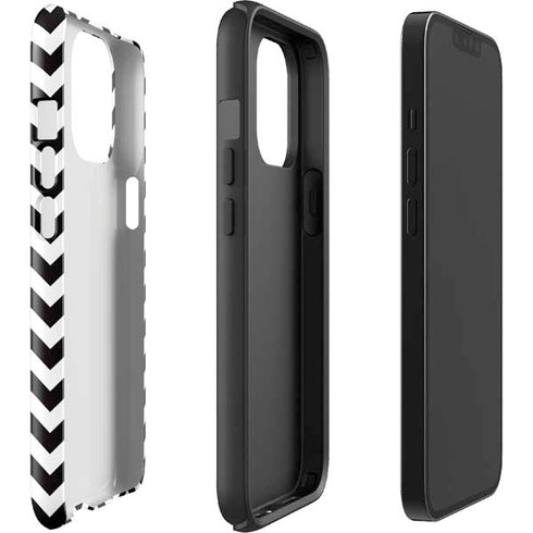 University of Iowa Hawkeyes Chevron Print iPhone 13 Pro Max Impact Case