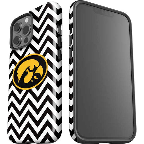 University of Iowa Hawkeyes Chevron Print iPhone 13 Pro Max Impact Case