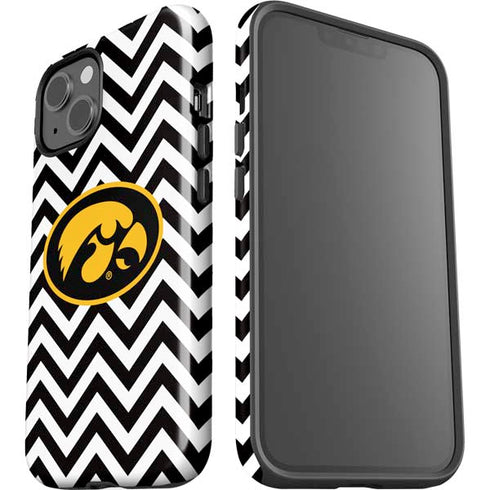 University of Iowa Hawkeyes Chevron Print iPhone 15 Impact Case