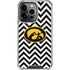 University of Iowa Hawkeyes Chevron Print iPhone 14 Pro Clear Case