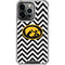 University of Iowa Hawkeyes Chevron Print iPhone 15 Pro Clear Case