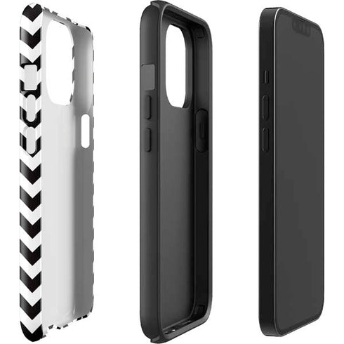 University of Iowa Hawkeyes Chevron Print iPhone 14 Pro Max Impact Case