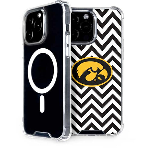 University of Iowa Hawkeyes Chevron Print iPhone 14 Pro Max MagSafe Case