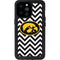 University of Iowa Hawkeyes Chevron Print iPhone 14 Pro Max Waterproof Case
