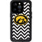 University of Iowa Hawkeyes Chevron Print iPhone 14 Pro Waterproof Case