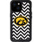 University of Iowa Hawkeyes Chevron Print iPhone 15 Waterproof Case