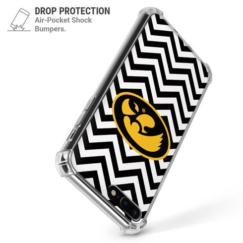 University of Iowa Hawkeyes Chevron Print iPhone 7/8 Plus Clear Case