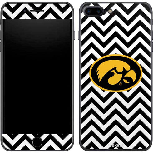 University of Iowa Hawkeyes Chevron Print iPhone 8 Plus Skin