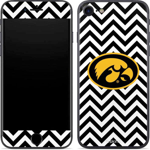University of Iowa Hawkeyes Chevron Print iPhone 8 Skin