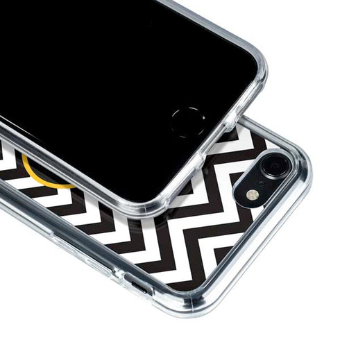 University of Iowa Hawkeyes Chevron Print iPhone SE (2nd & 3rd Gen) Clear Case
