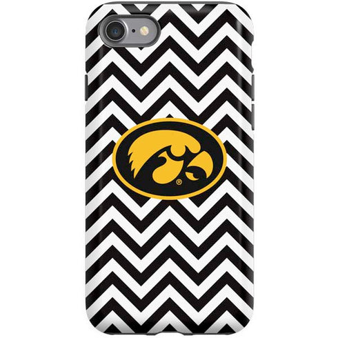 University of Iowa Hawkeyes Chevron Print iPhone SE (2nd & 3rd Gen) Pro Case